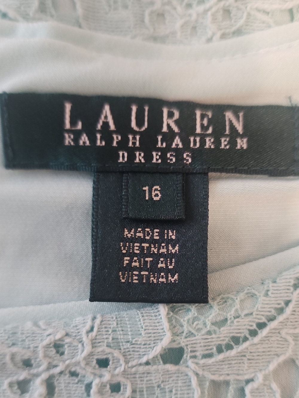 Ralph Lauren Sleeveless Lace Midi Dress in Mint - Picture 5 of 7